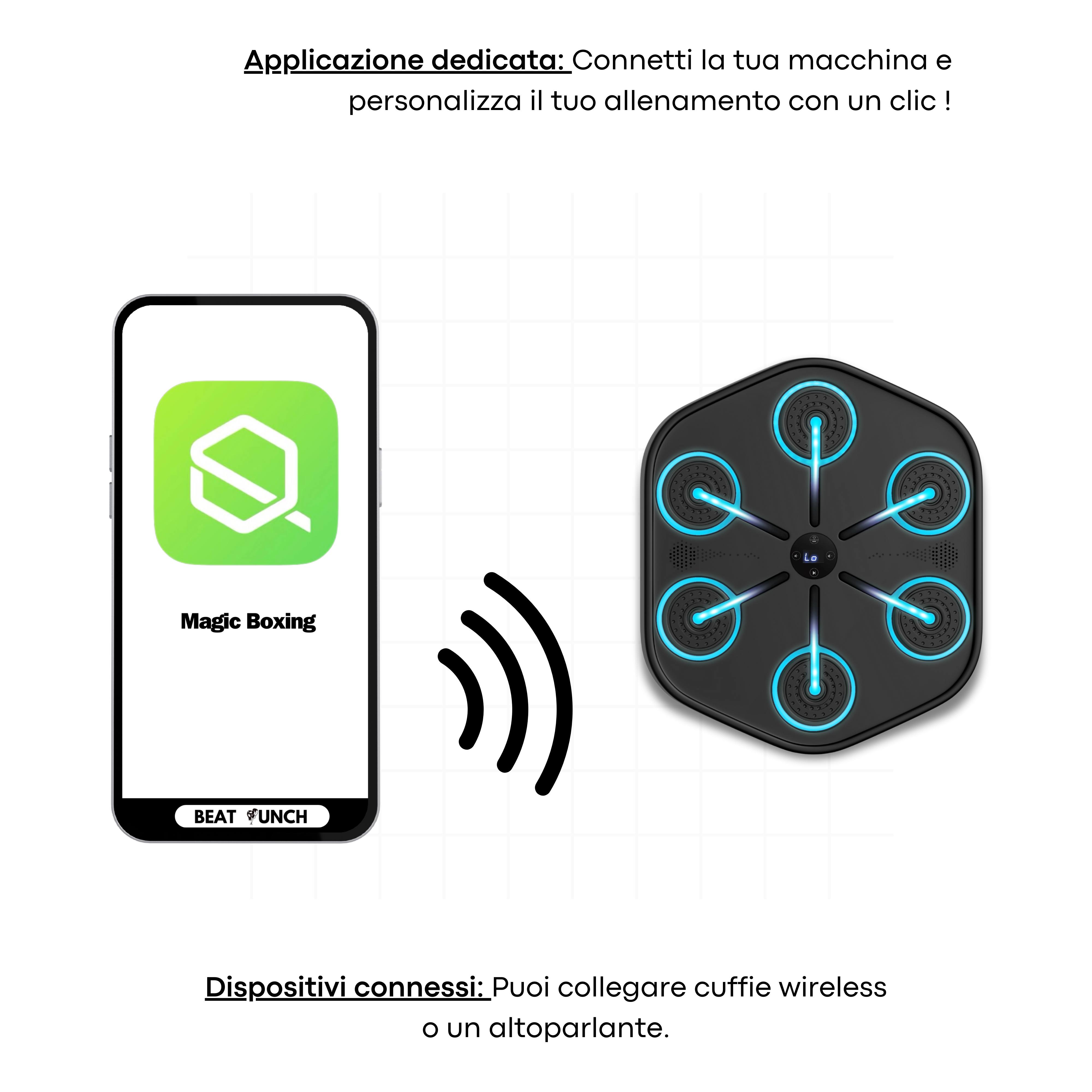 BeatPunch™ - Máquina de Boxe Musical Expert + Luvas Grátis